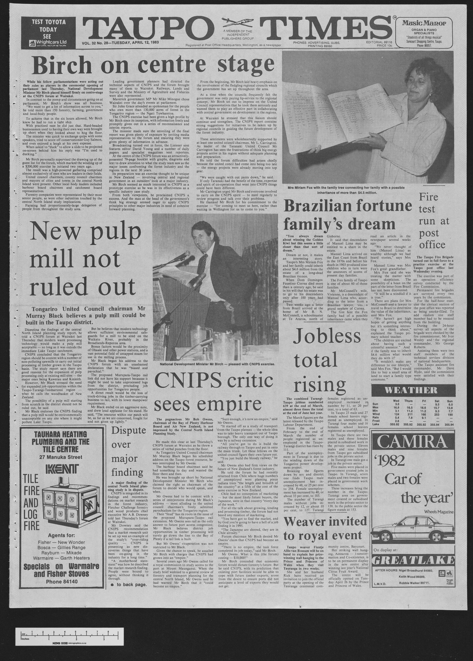 1983-04-12 Taupō Times