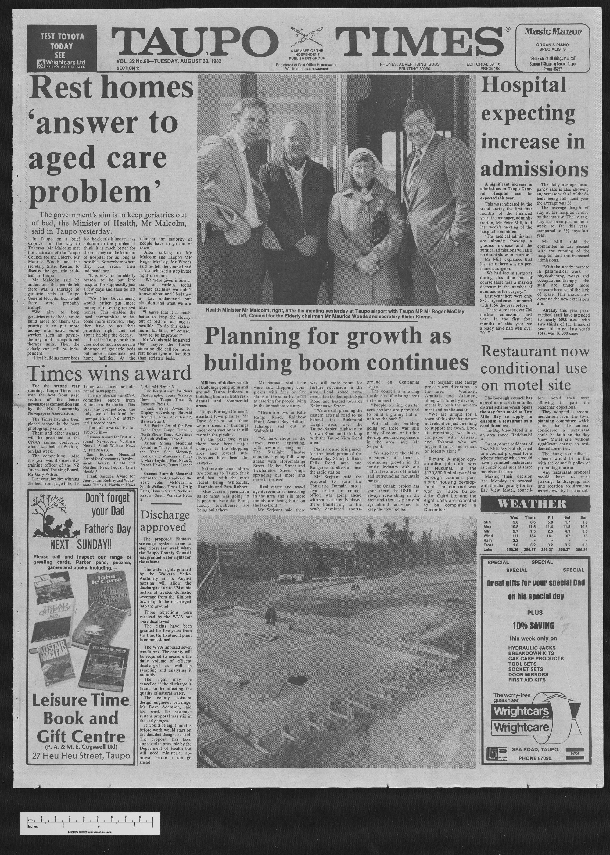1983-08-30 Taupō Times