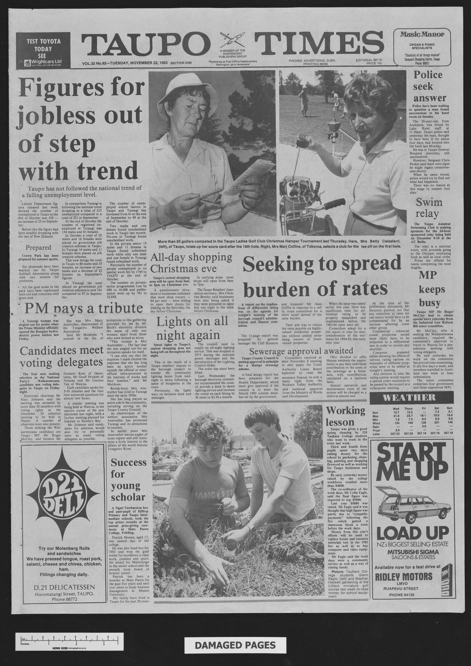 1983-11-22 Taupō Times