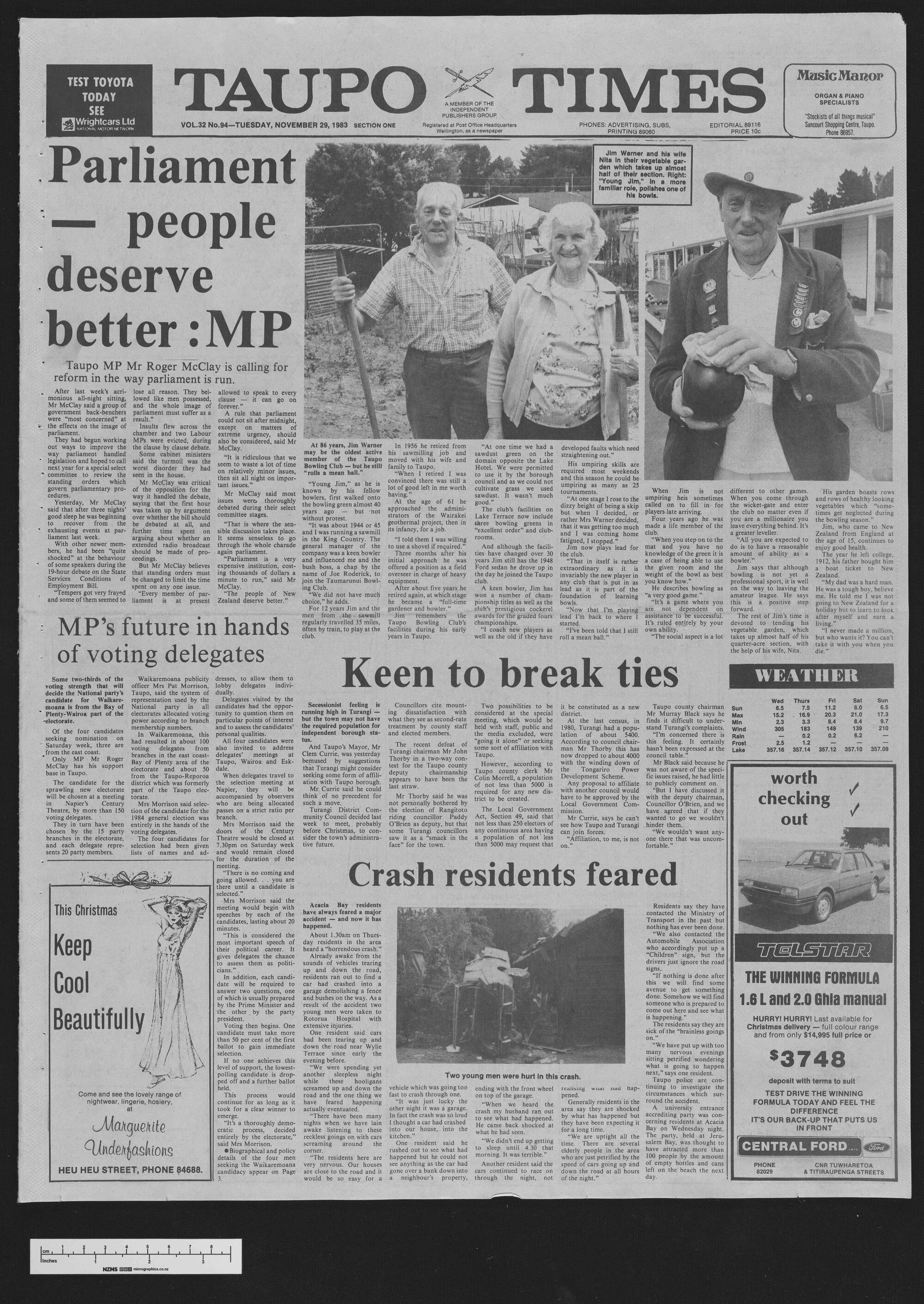 1983-11-29 Taupō Times