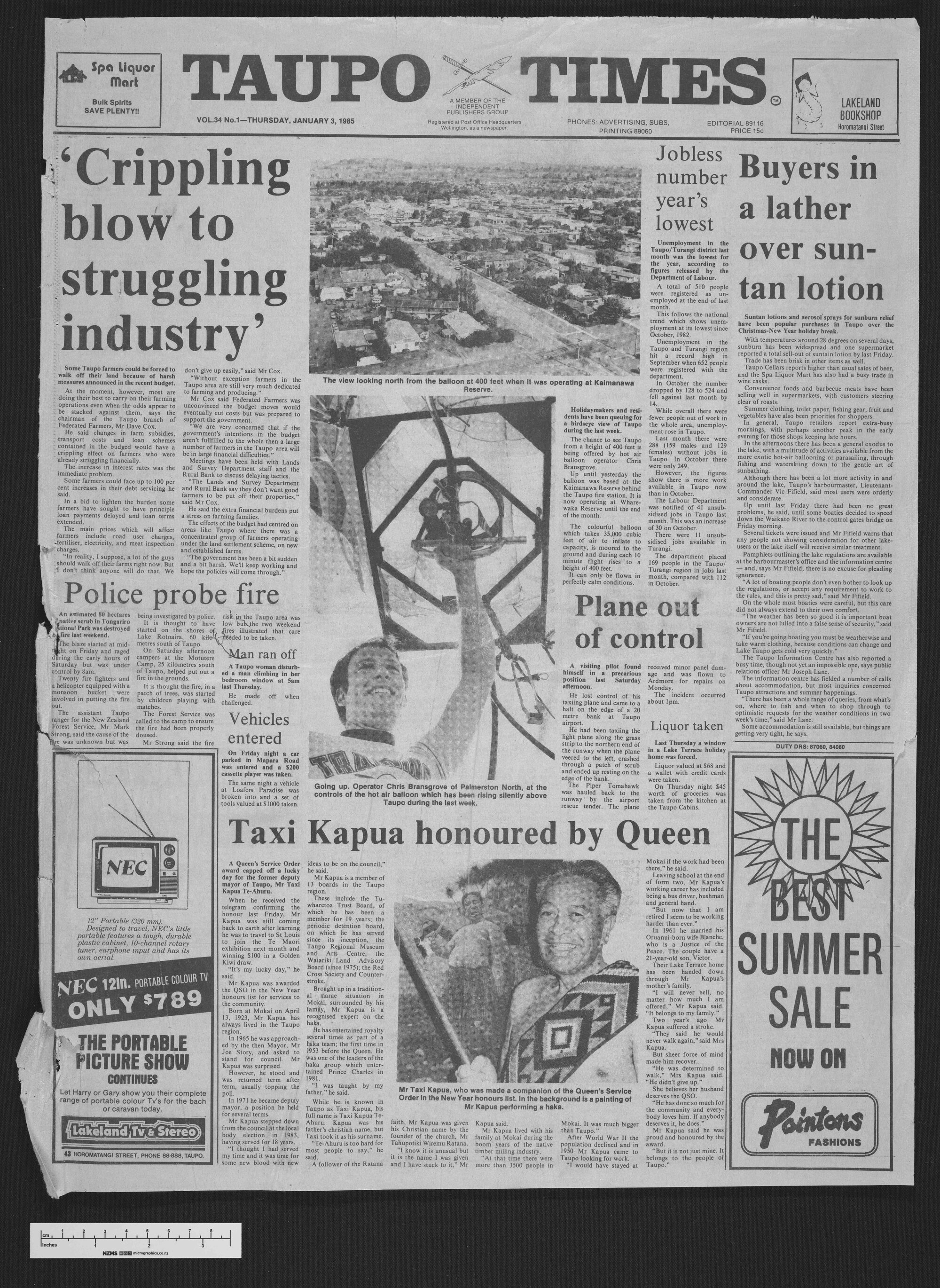 1985-01-03 Taupō Times