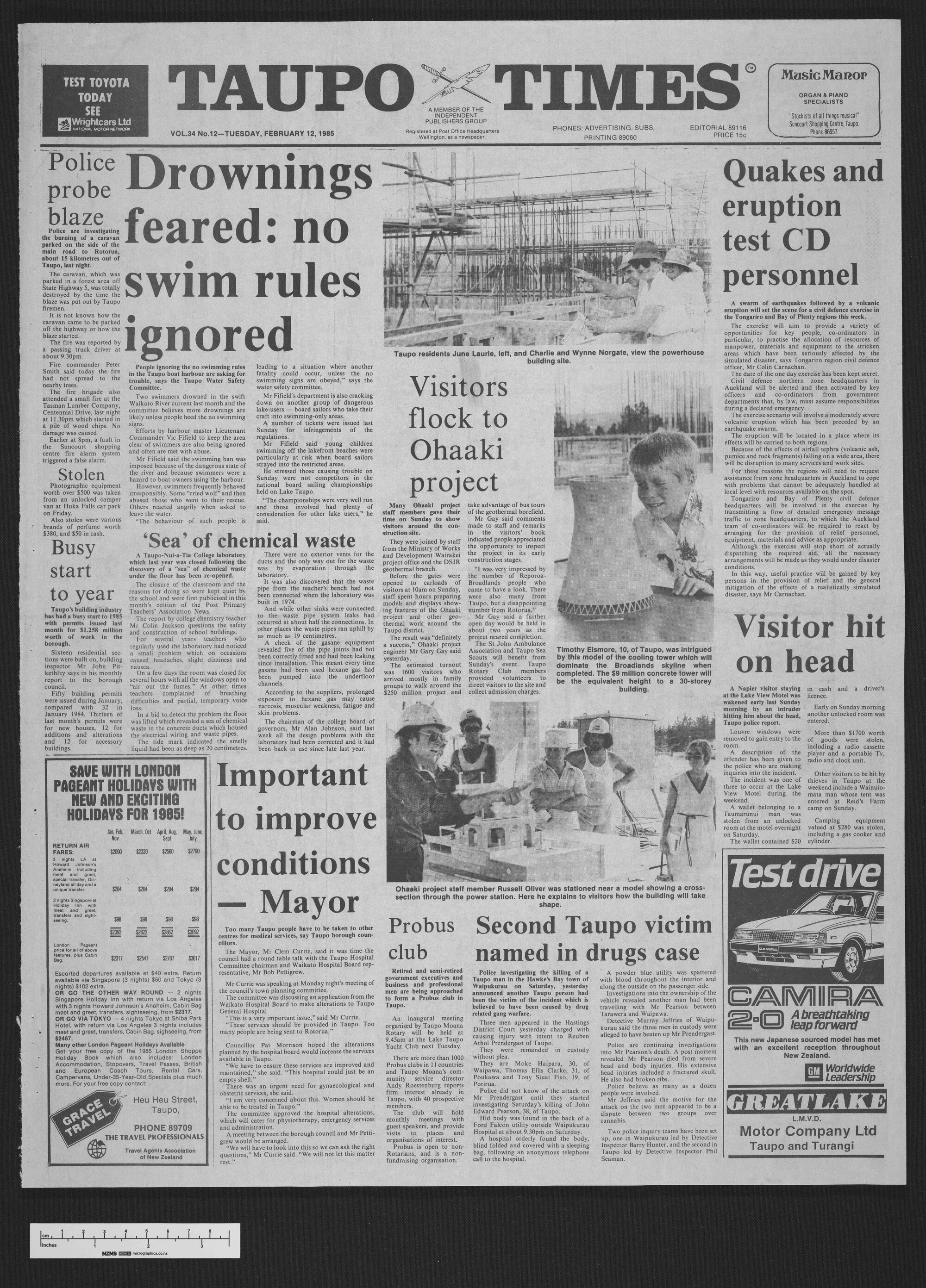 1985-02-12 Taupō Times