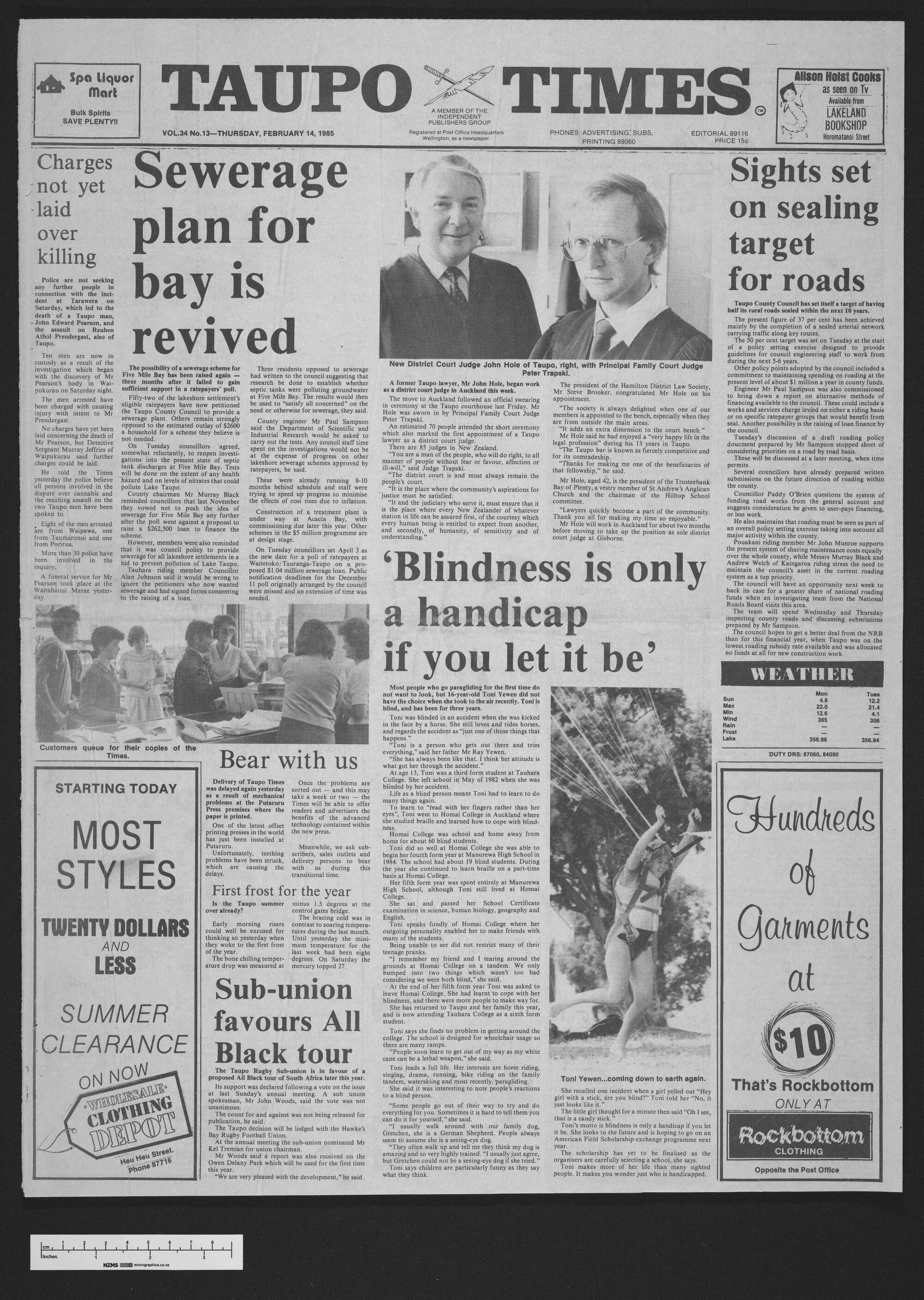 1985-02-14 Taupō Times