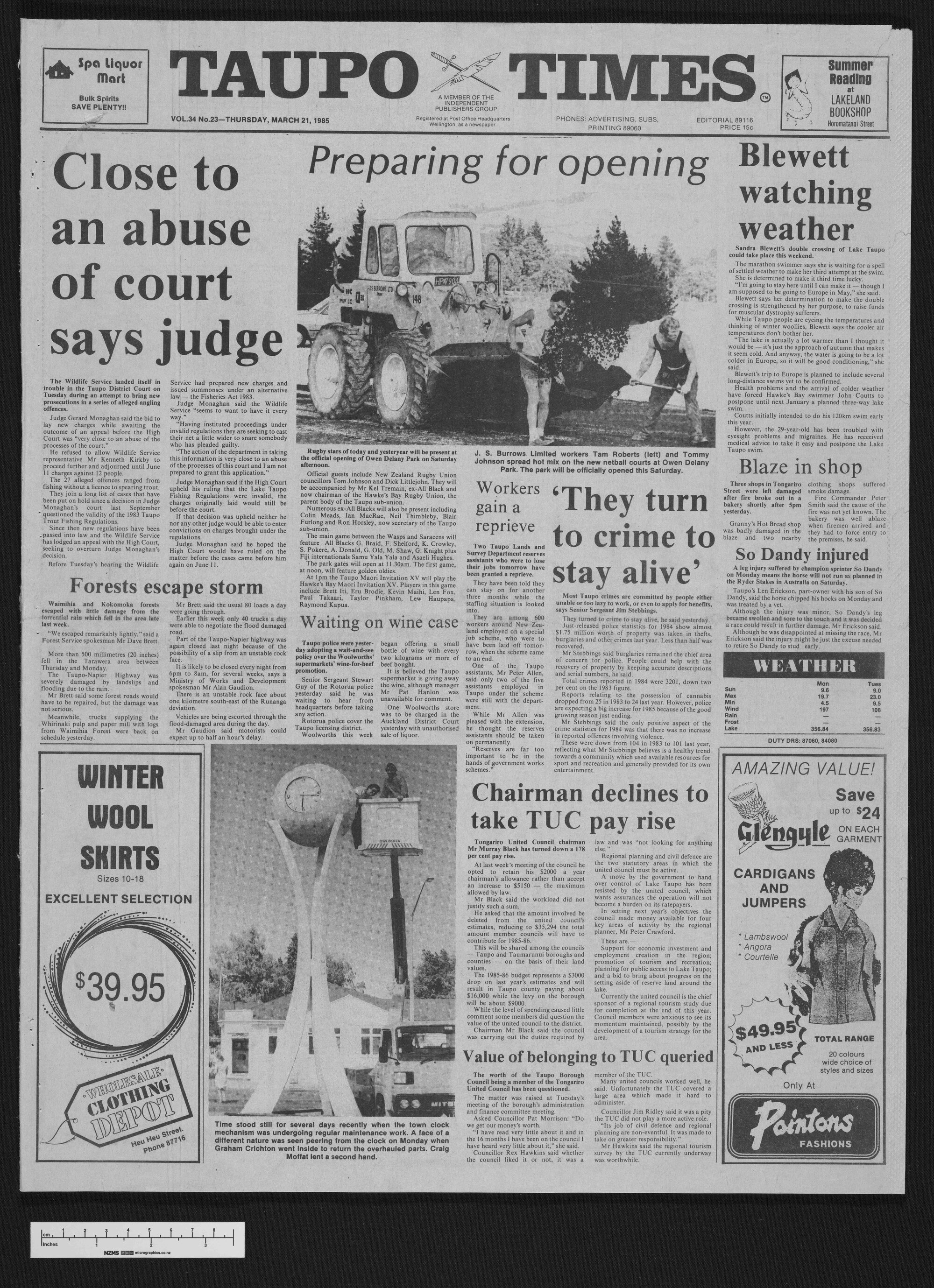 1985-03-21 Taupō Times