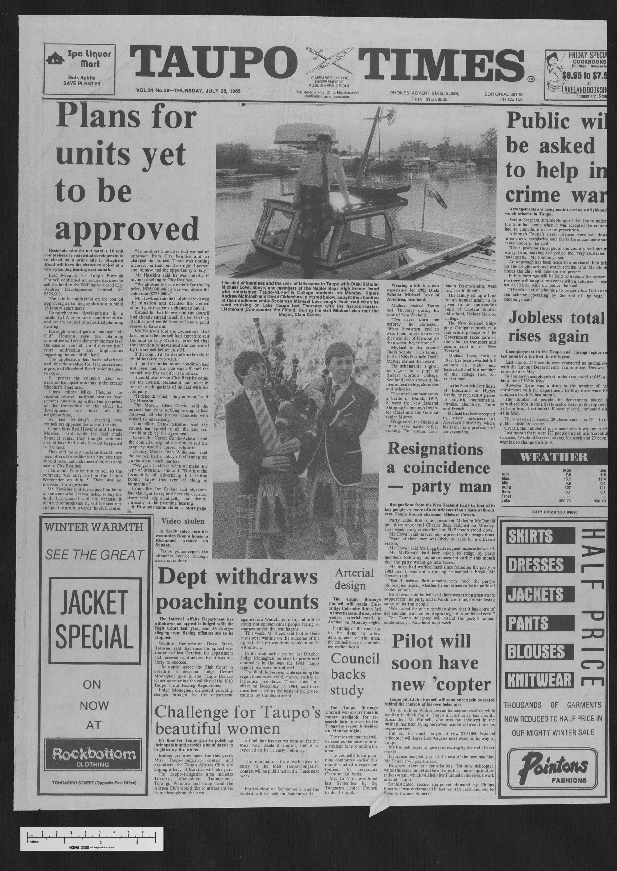 1985-07-25 Taupō Times