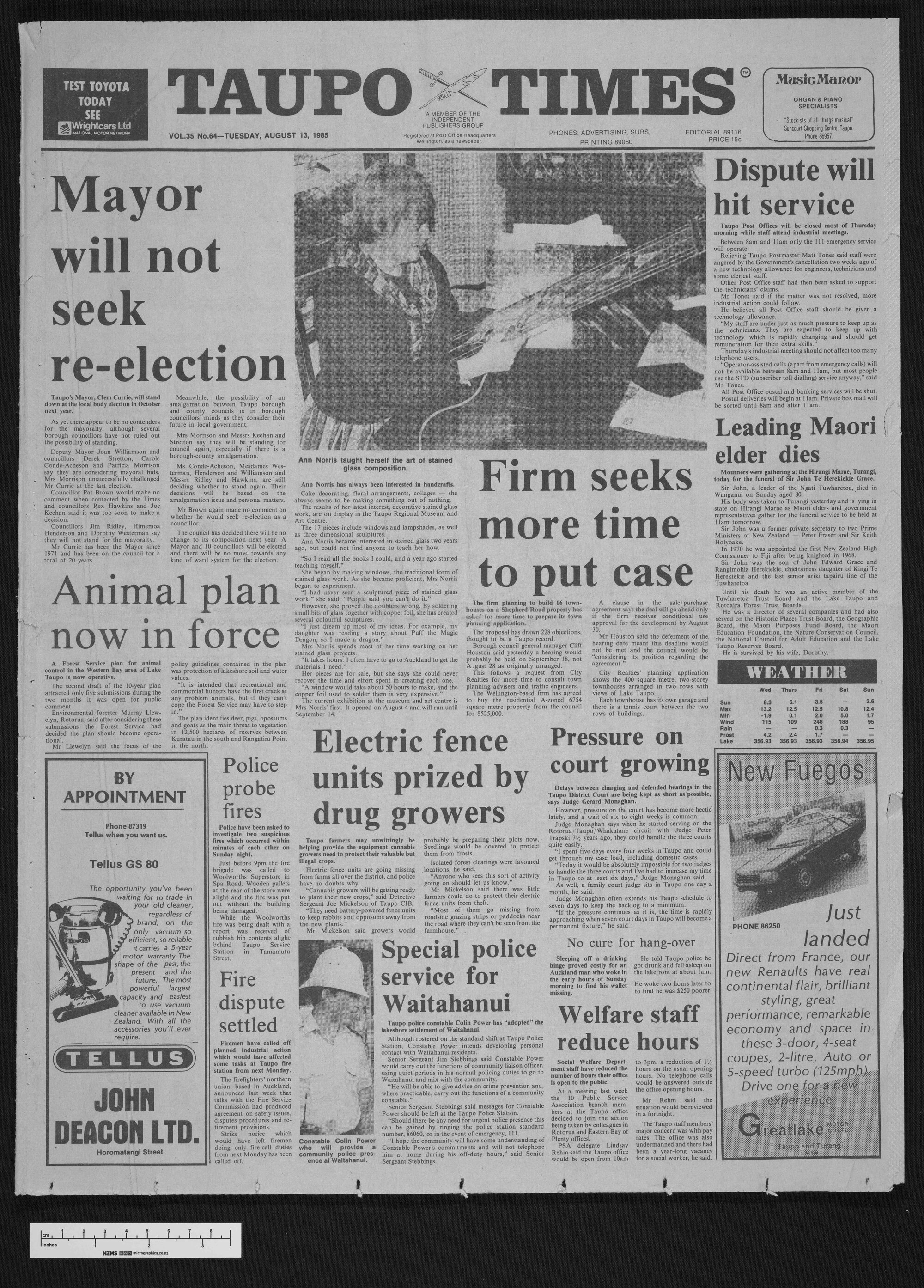 1985-08-13 Taupō Times