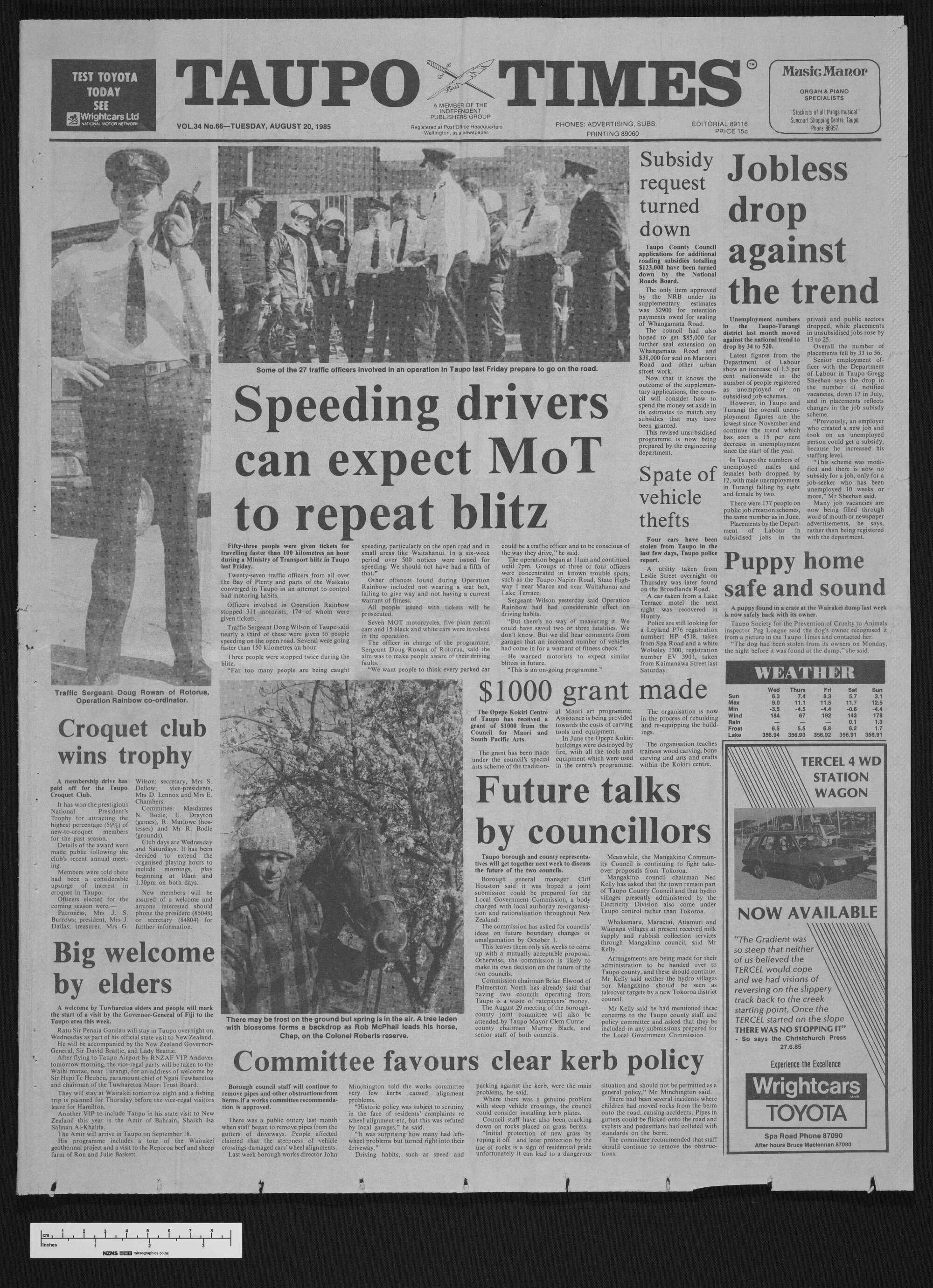 1985-08-20 Taupō Times