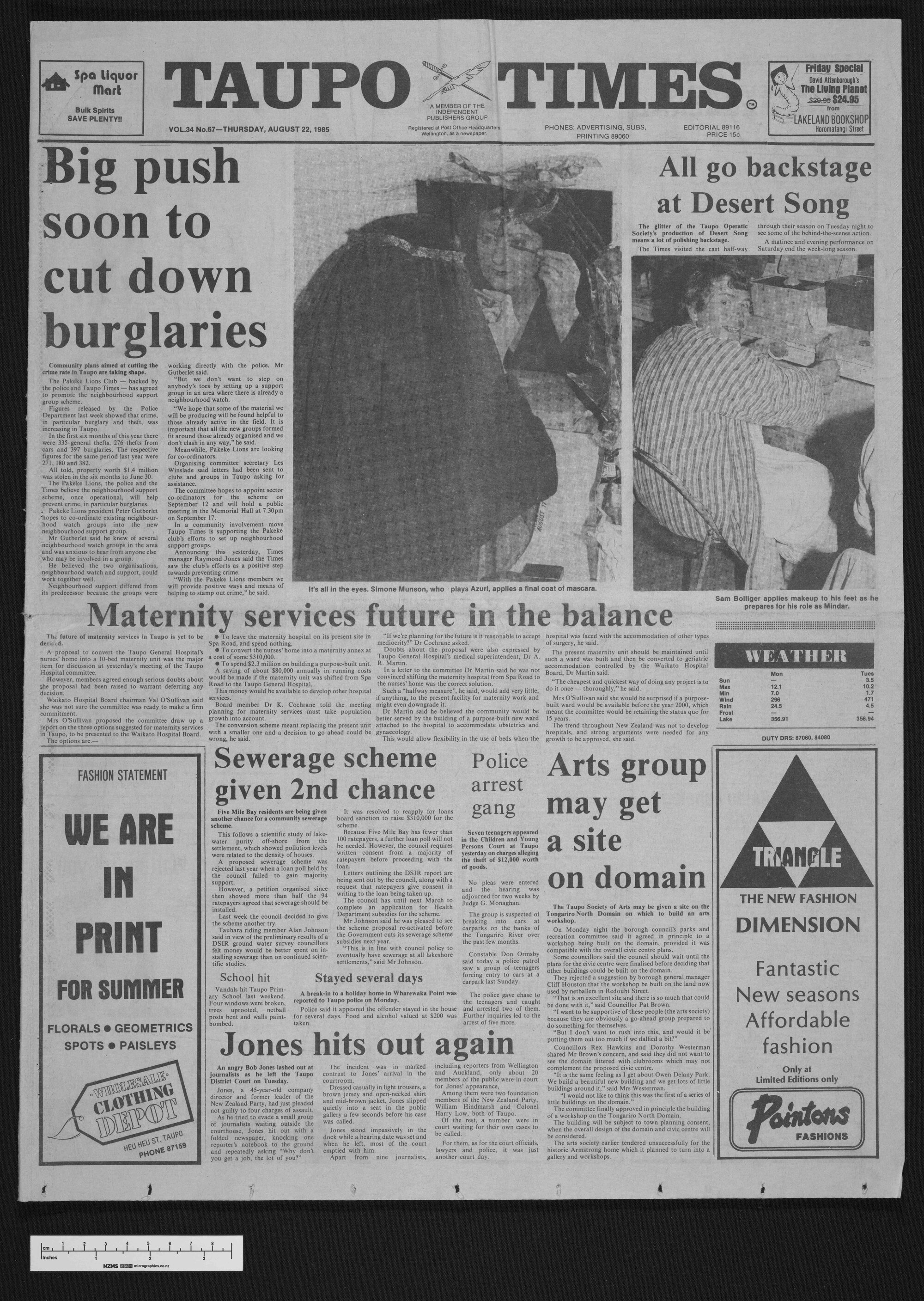 1985-08-22 Taupō Times