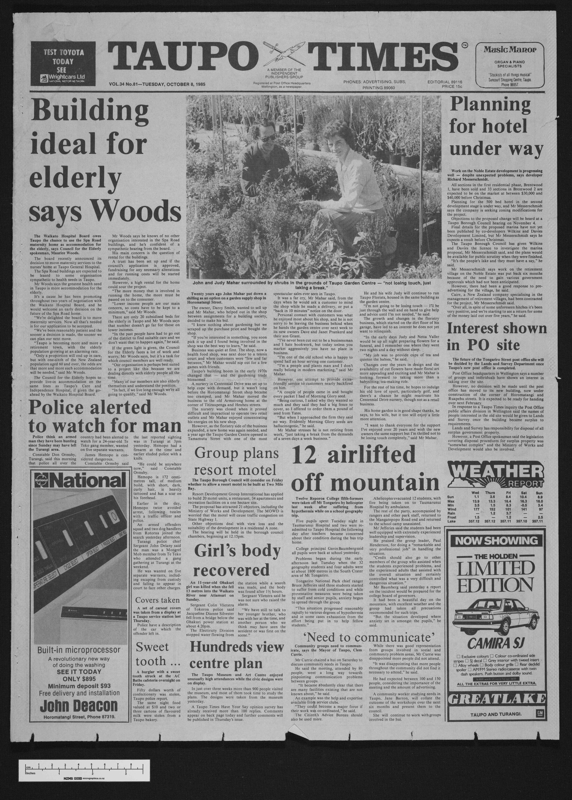 1985-10-08 Taupō Times