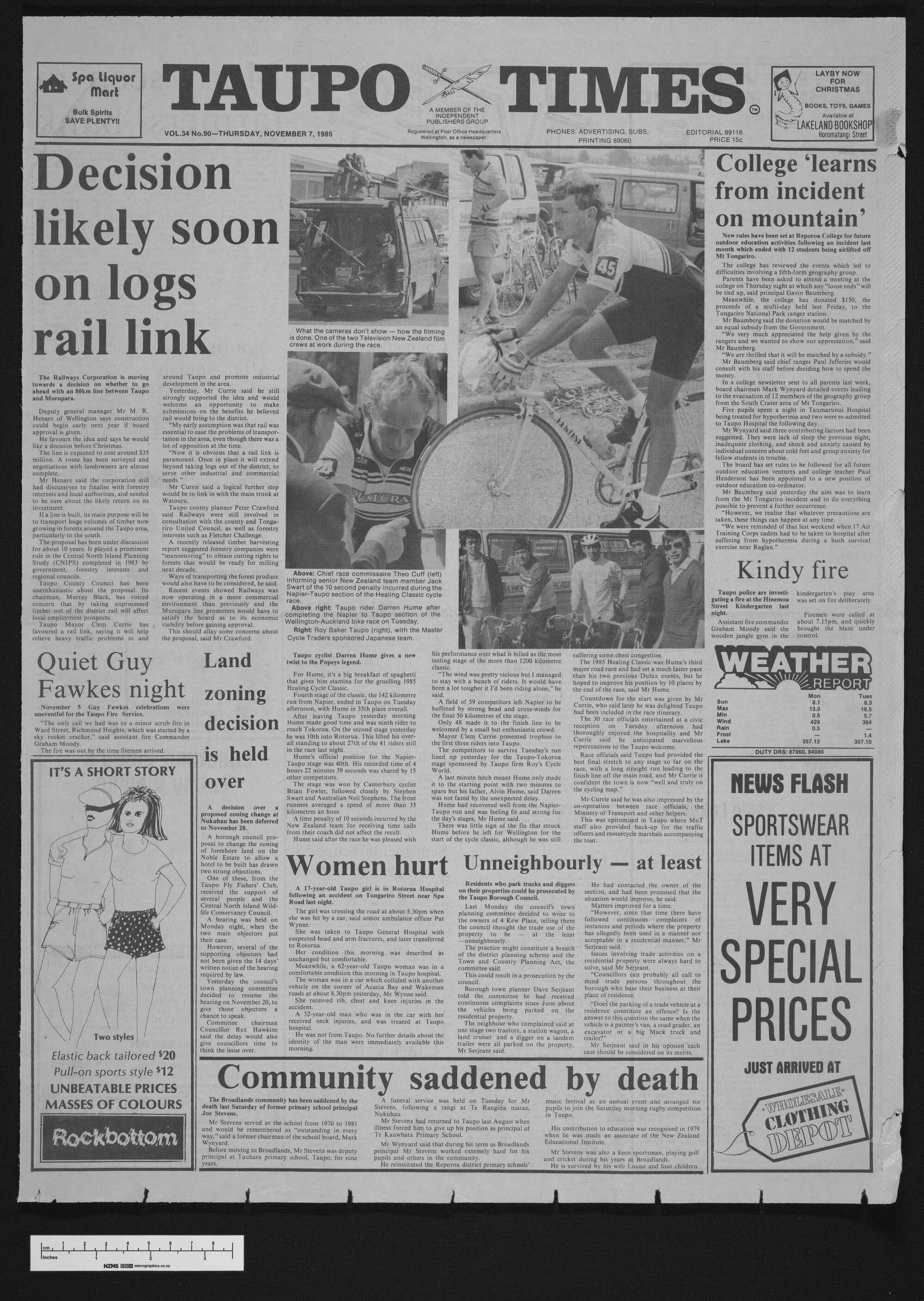 1985-11-07 Taupō Times