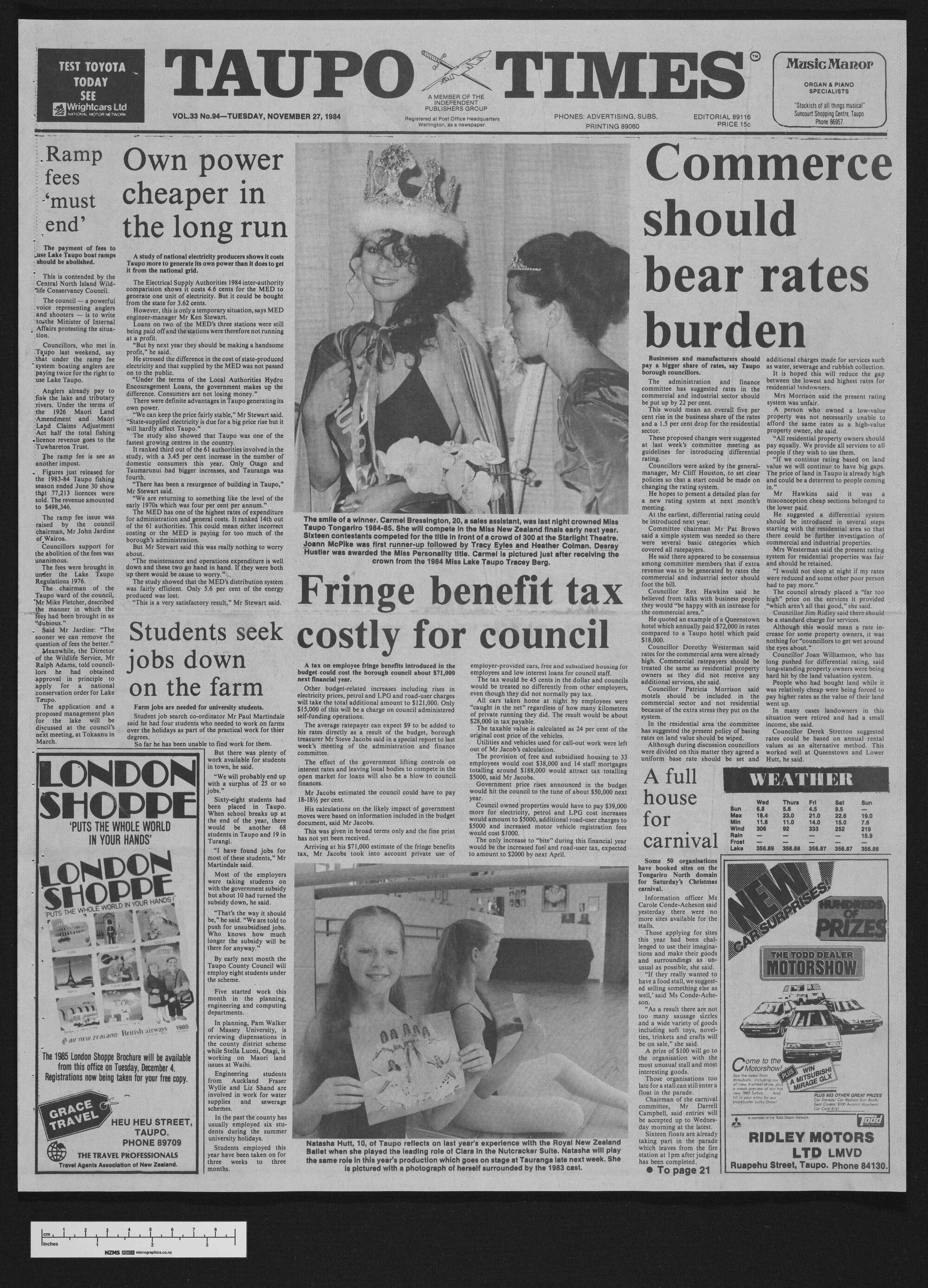 1984-11-27 Taupo Times