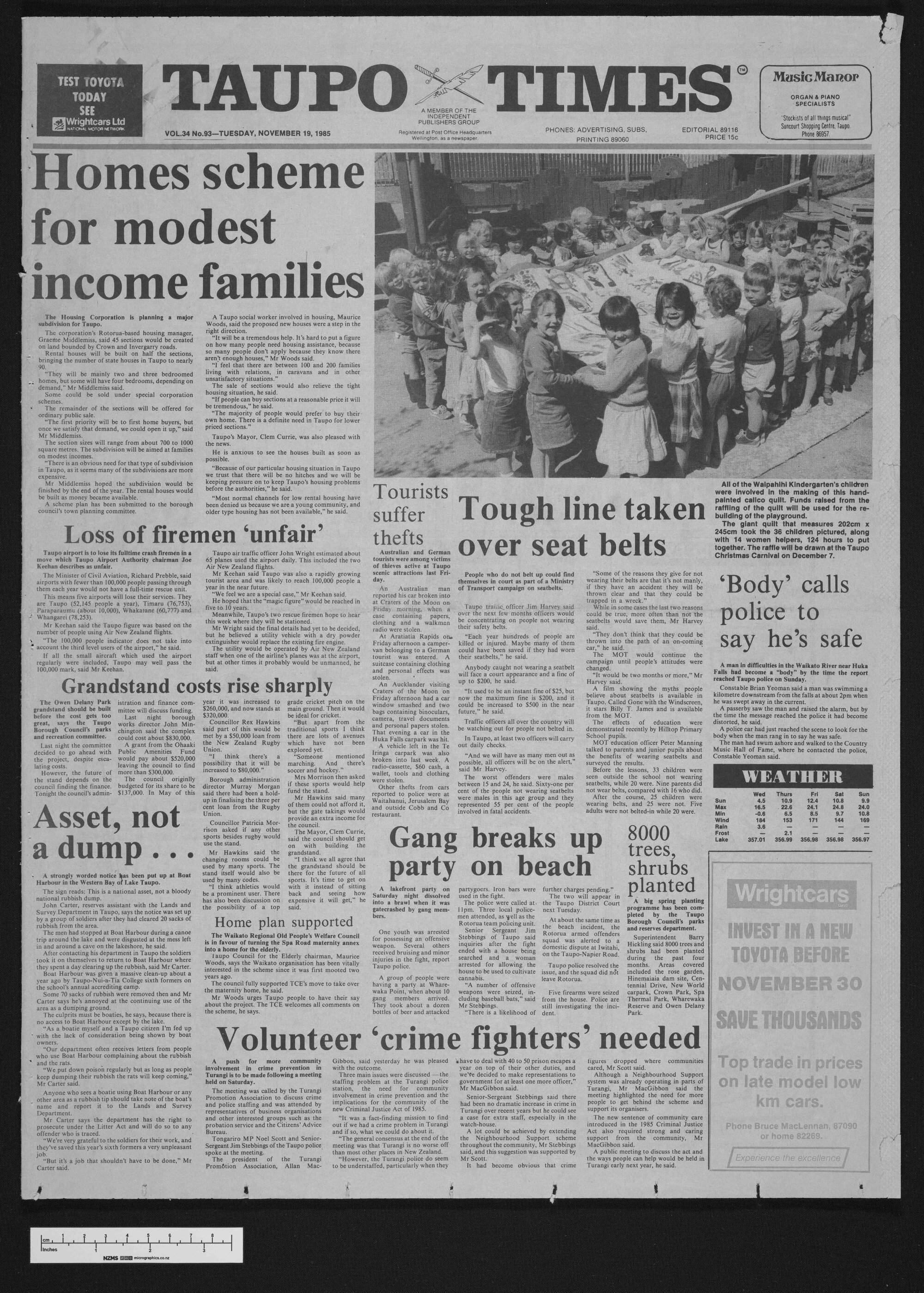1985-11-19 Taupō Times