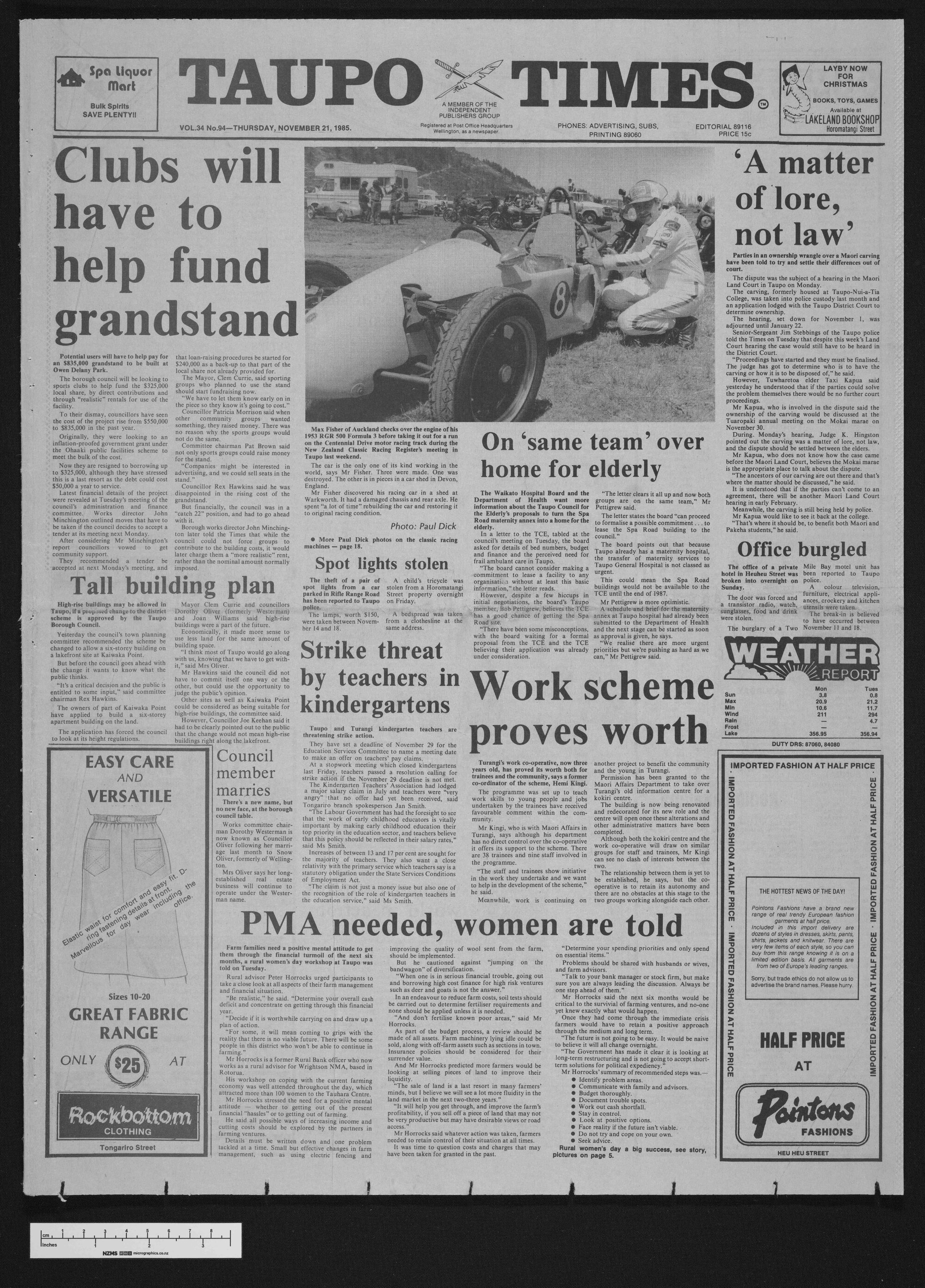 1985-11-21 Taupō Times