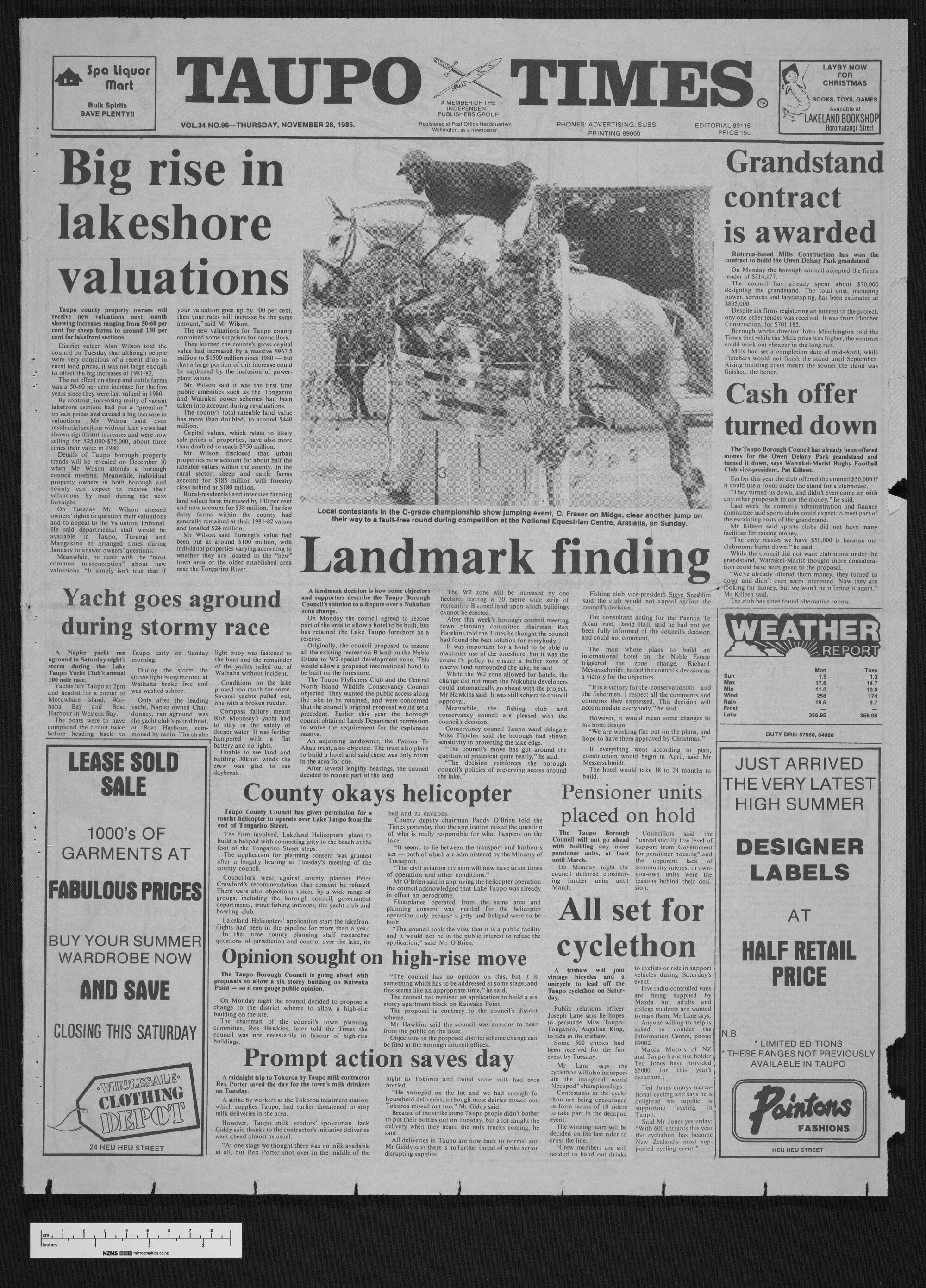 1985-11-28 Taupō Times
