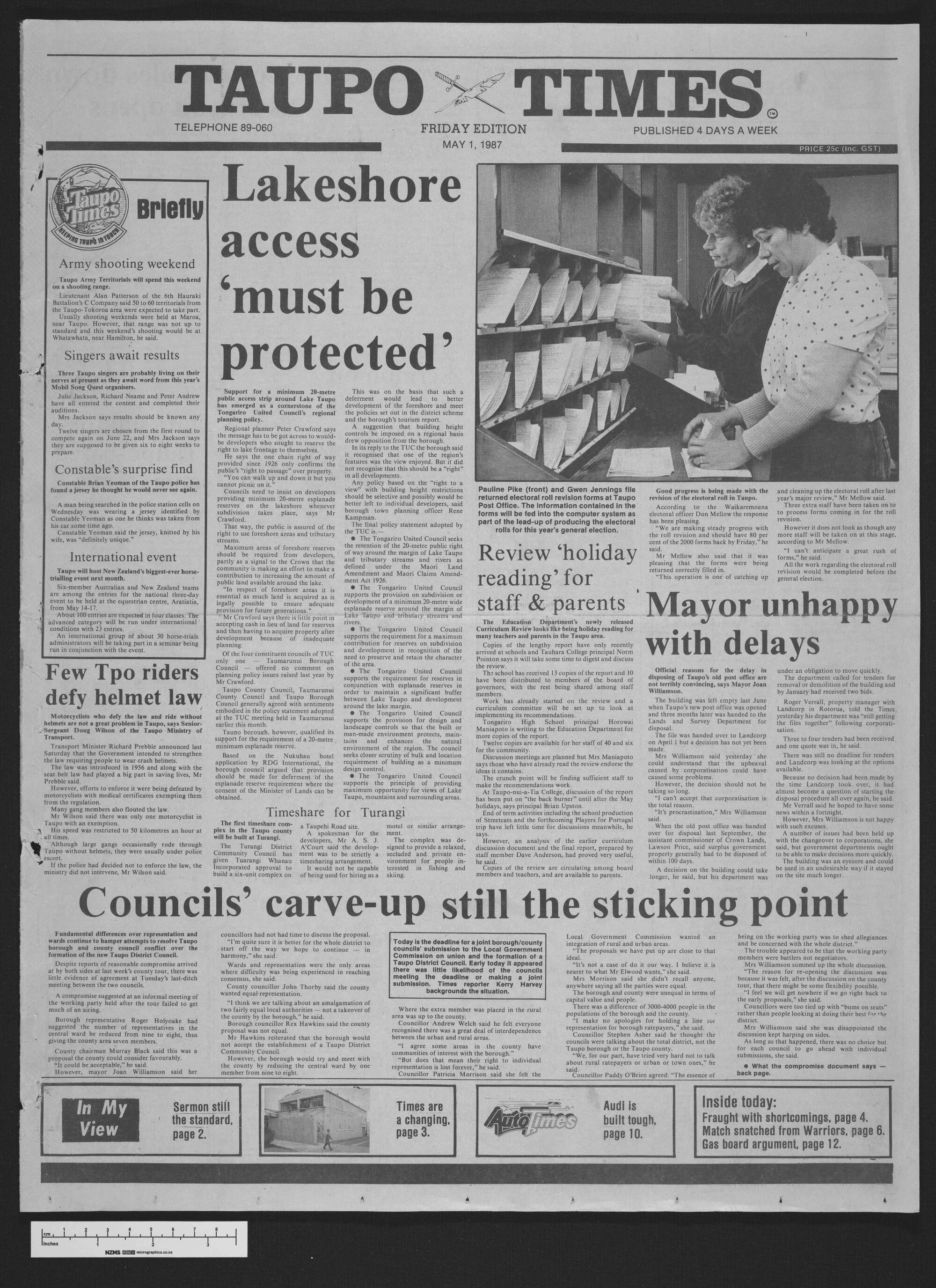 1987-05-01 Taupō Times