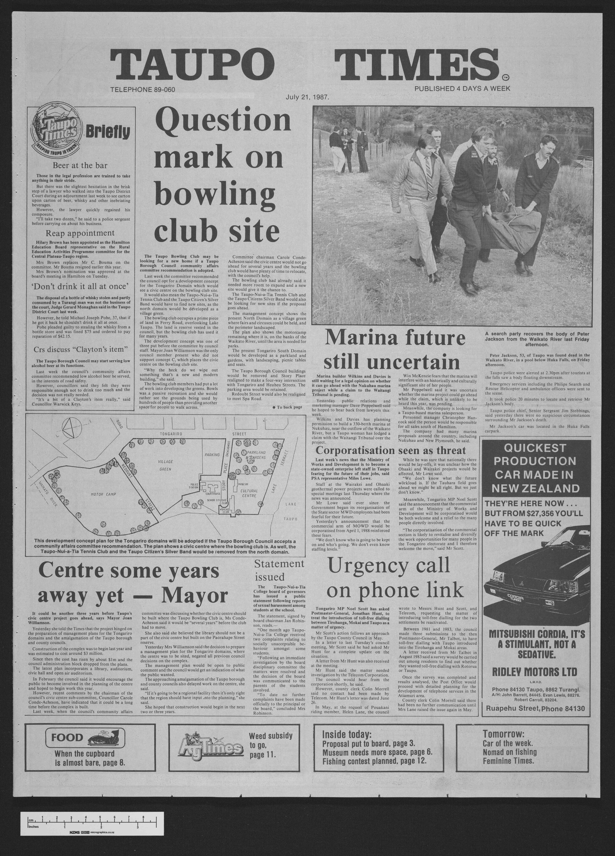 1987-07-21 Taupō Times