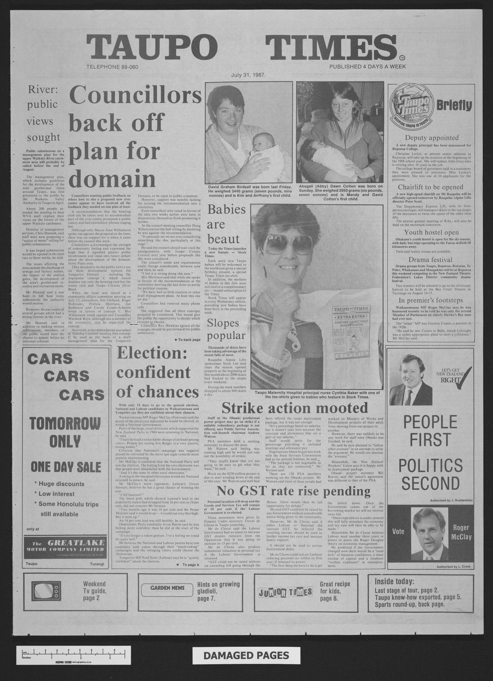 1987-07-31 Taupō Times