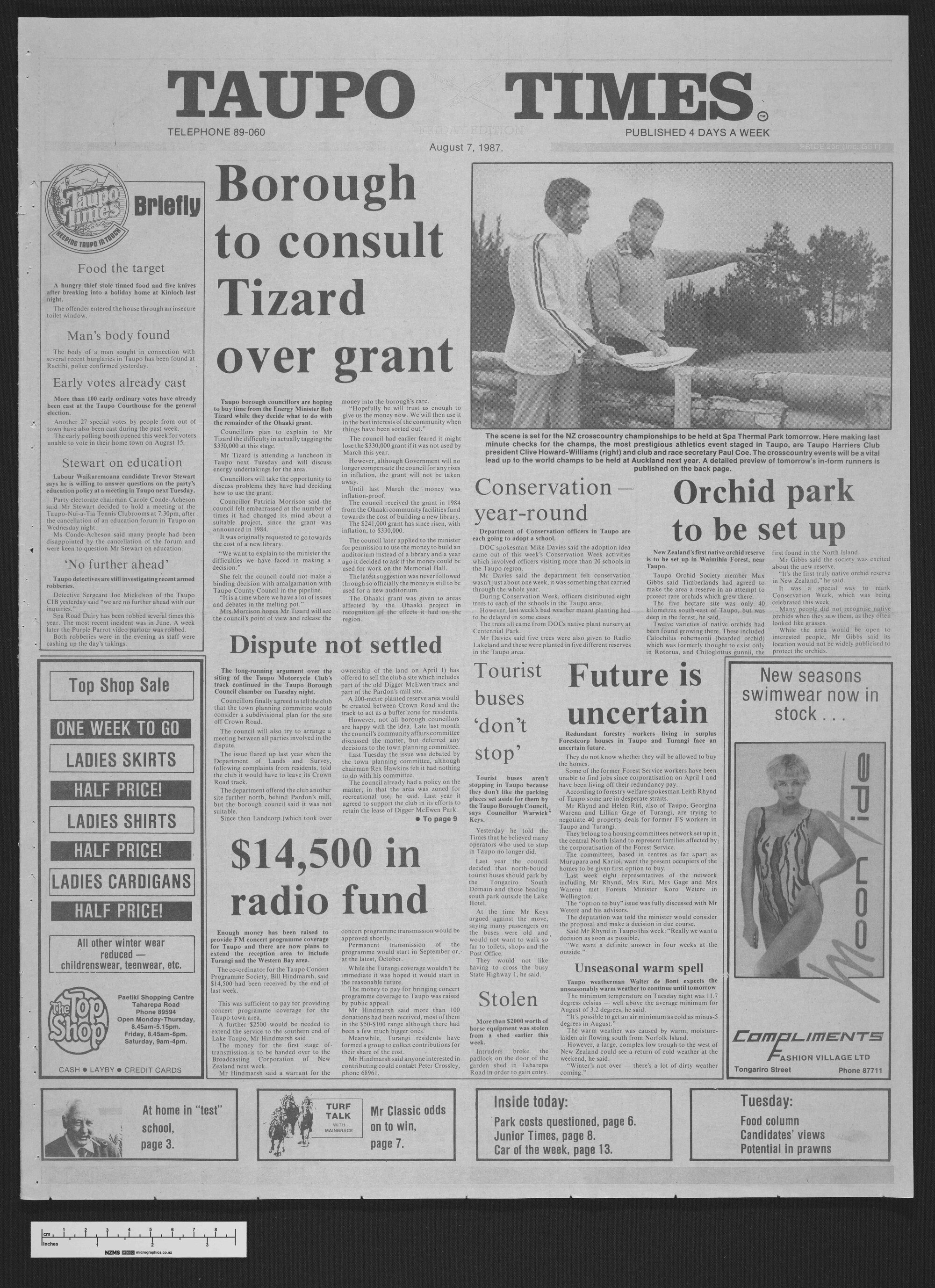 1987-08-07 Taupō Times