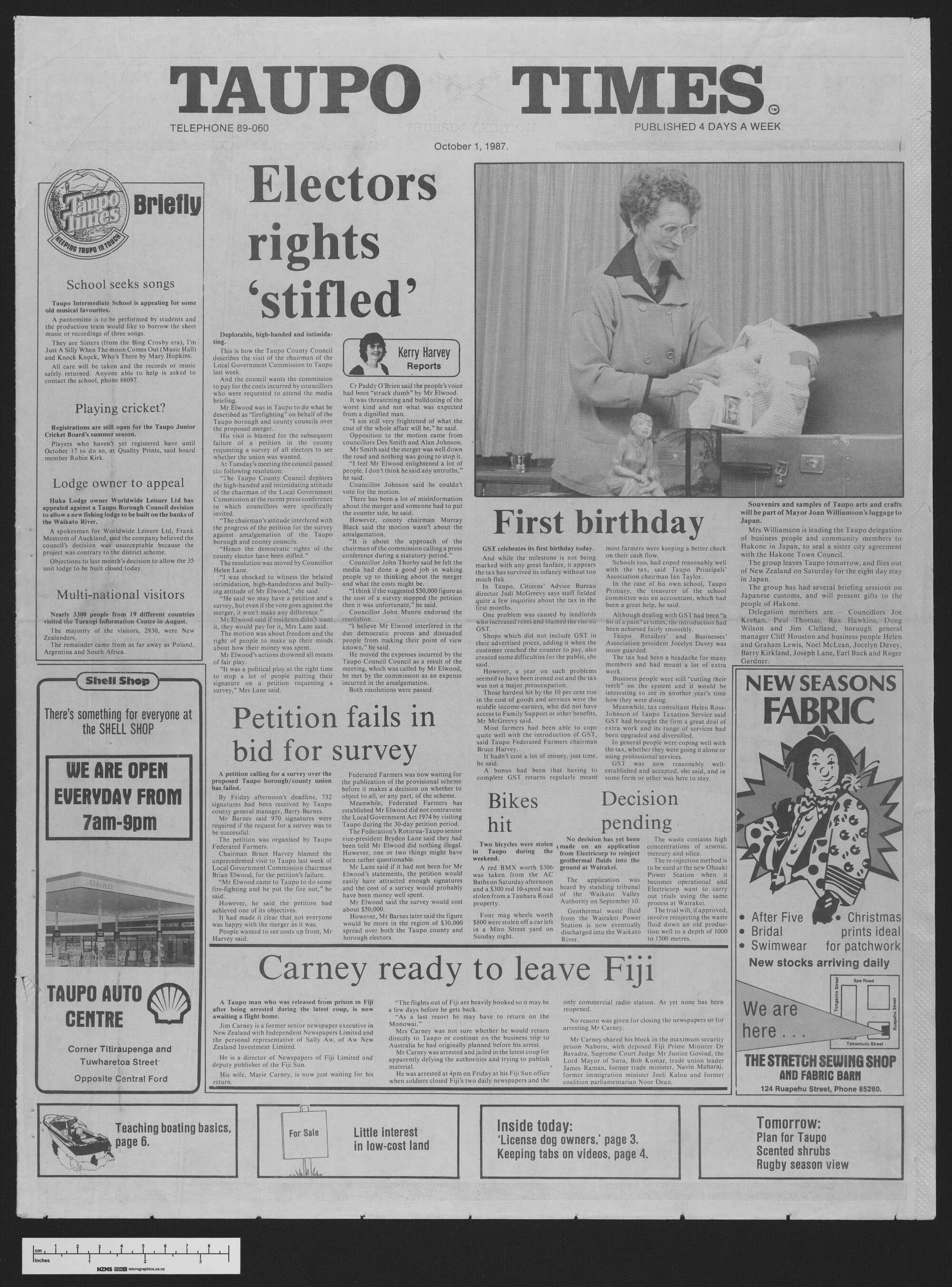 1987-10-01 Taupō Times