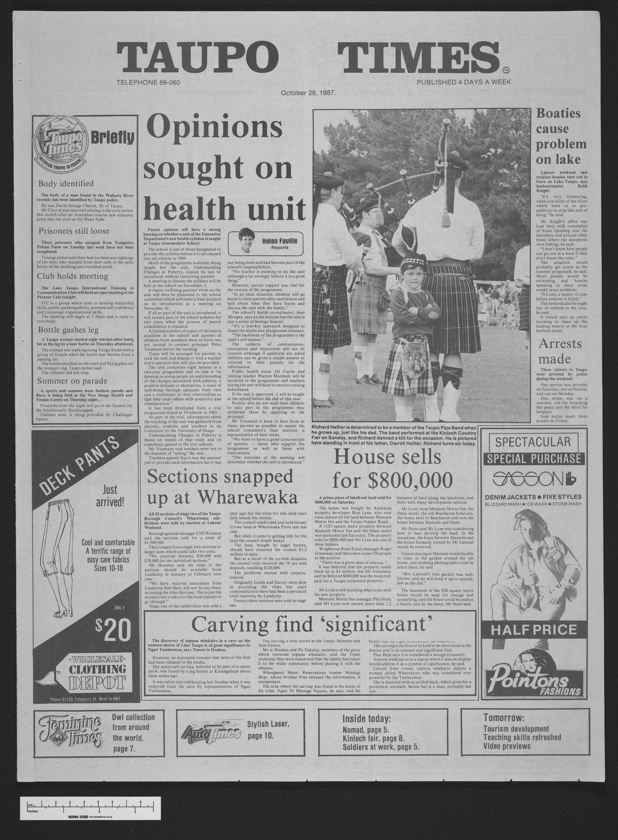 1987-10-28 Taupō Times