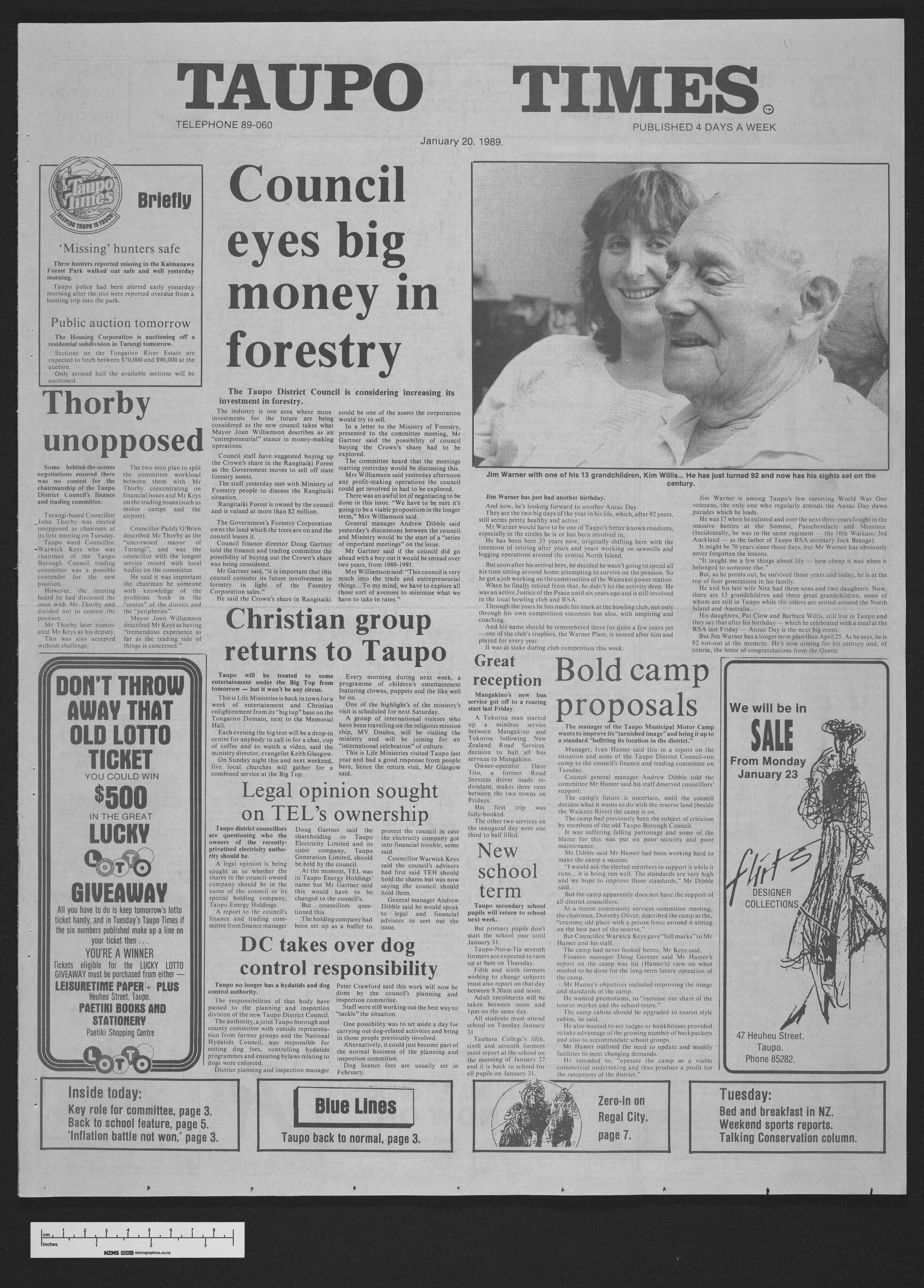 1989-01-20 Taupō Times