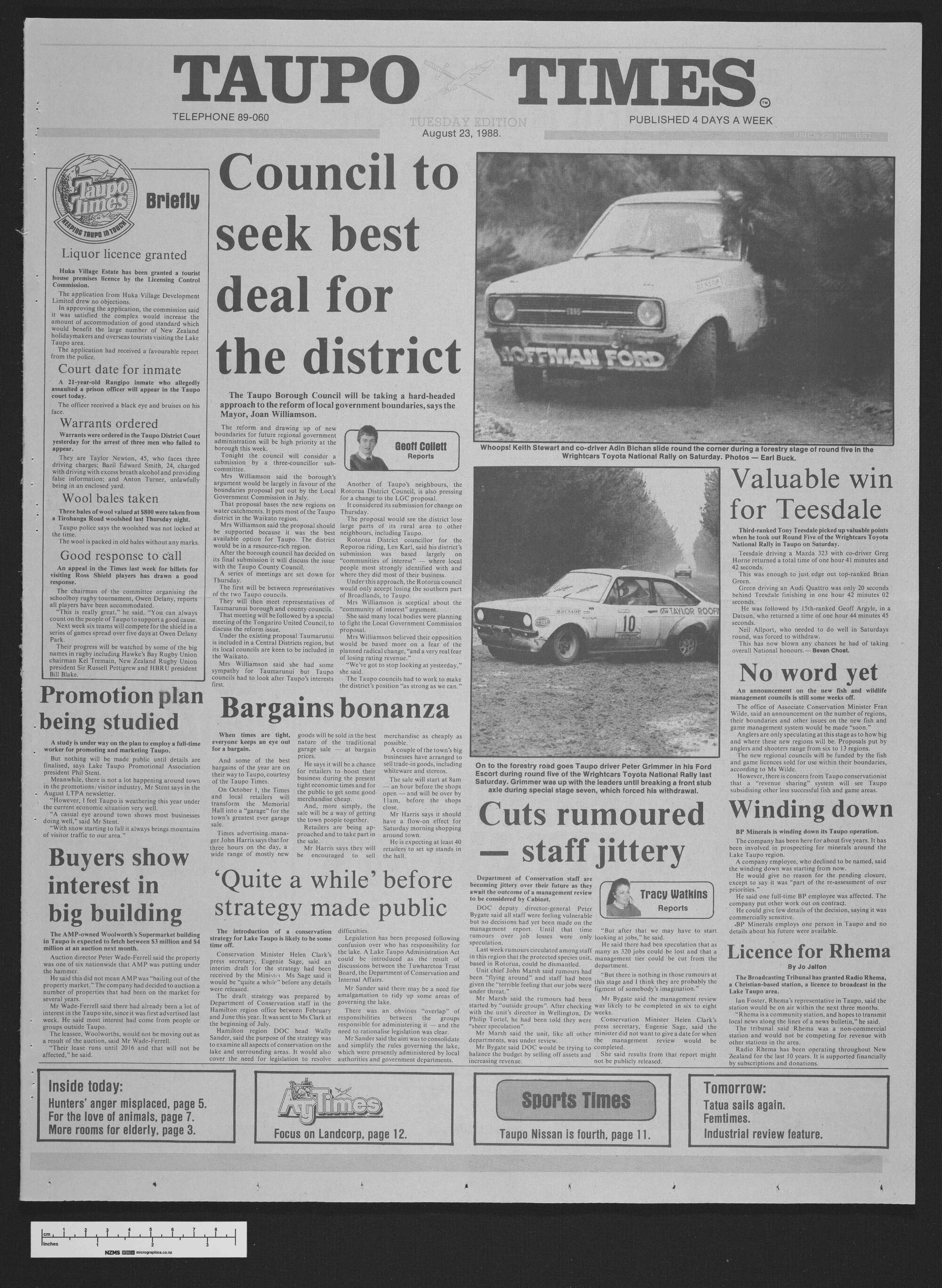 1988-08-23 Taupō Times