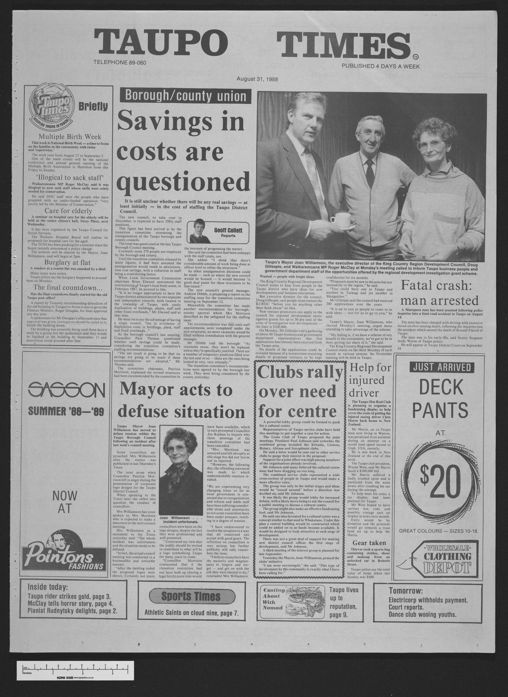 1988-08-31 Taupō Times
