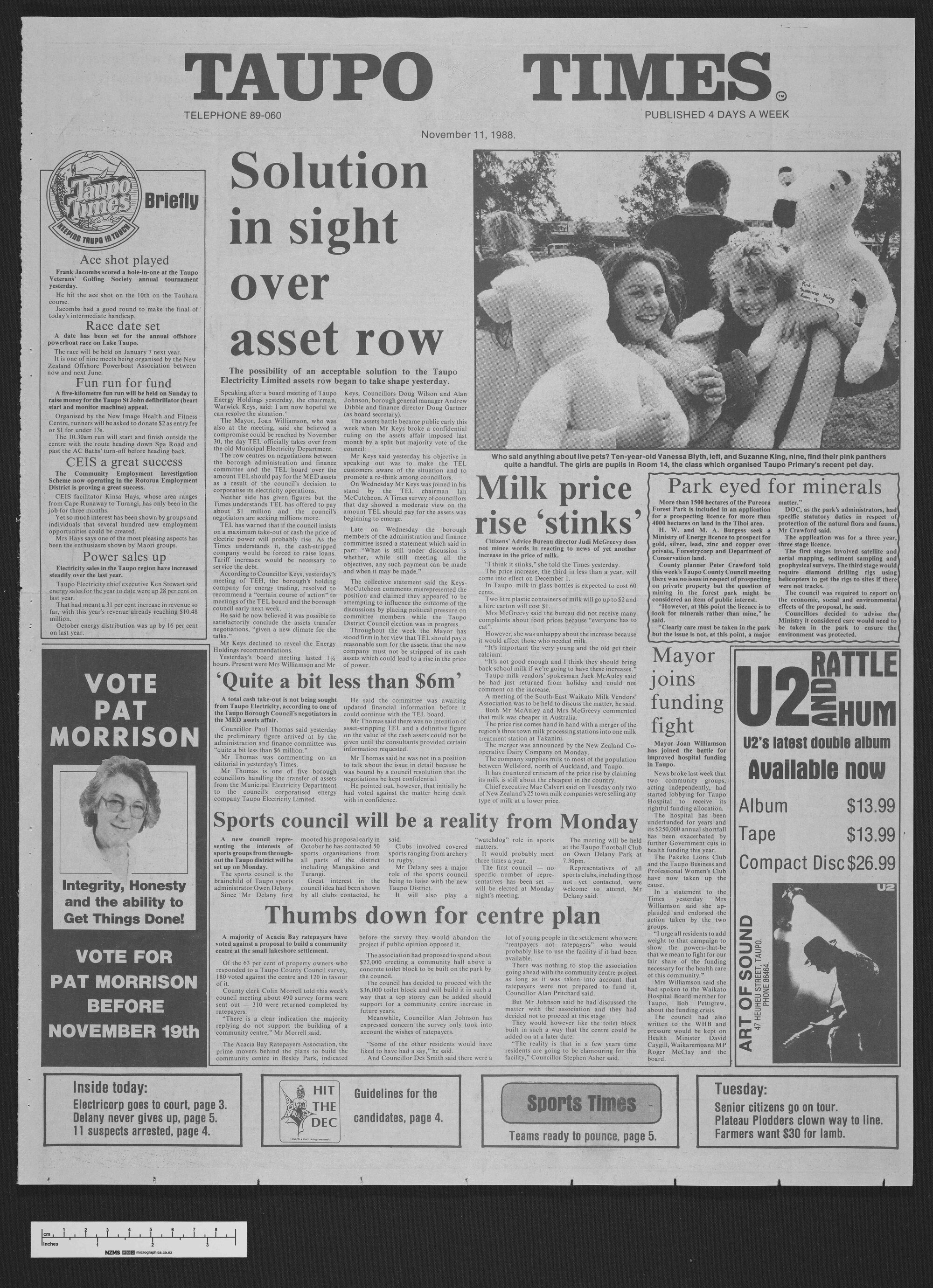 1988-11-11 Taupō Times