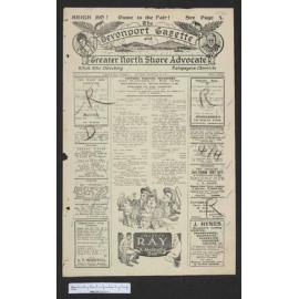 1922-11-23 Devonport Gazette & Greater North Shore Advocate