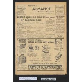 1957-11-18 Avondale Advance and Blockhouse Bay Beacon