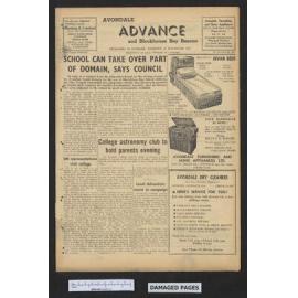 1958-04-21 Avondale Advance and Blockhouse Bay Beacon