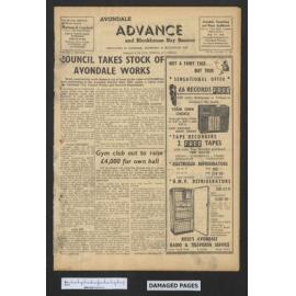 1958-11-17 Avondale Advance and Blockhouse Bay Beacon
