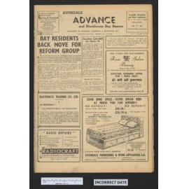 1959-09-23 Avondale Advance and Blockhouse Bay Beacon